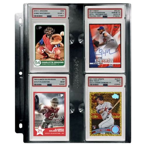 Page Classeur Ultrapro - Page Pour Psa Grading Noir Compatible Classeur 3 Anneaux
