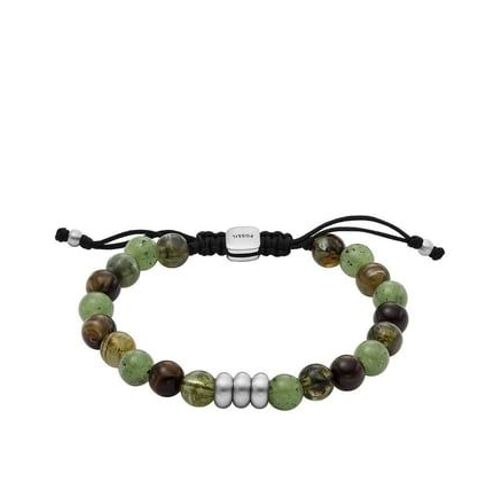 Fossil - Bracelet Homme Jewelry Vert, Marron Ja7240040-Par - Marron