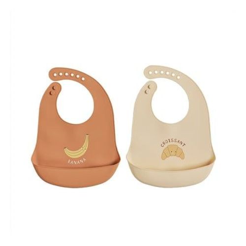 Oyoy - Bavoir Lot De 2 - Blanc