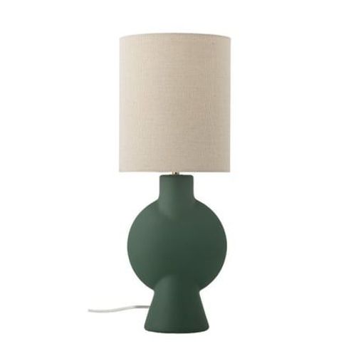Bloomingville - Lampe De Table Chic Grès Lin Bloomingville Sergio - Vert