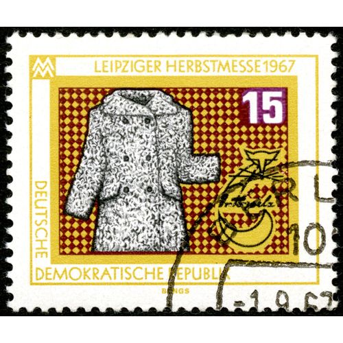 Timbre Oblitéré Deutsche Demokratische Republik, Leipziger Herbstmesse 1967, 15