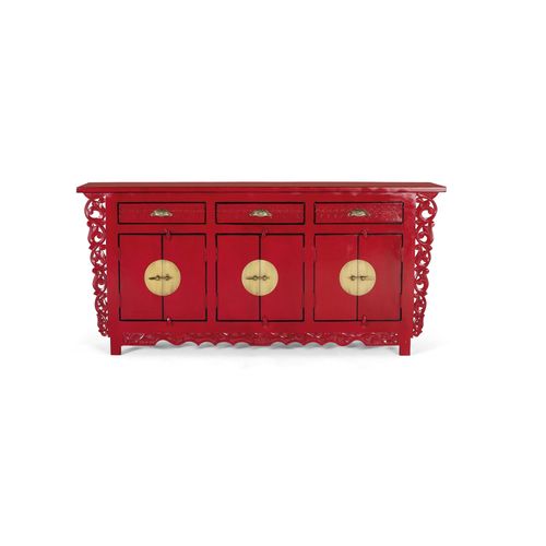 Buffet Avec 6 Portes Et 3 Tiroirs En Bois De Manguier
