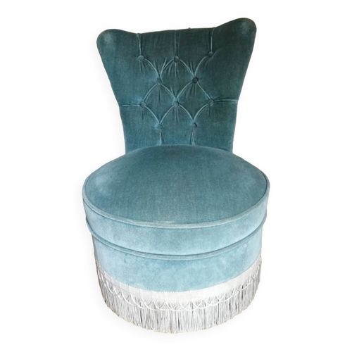 Fauteuil Crapaud Bleu