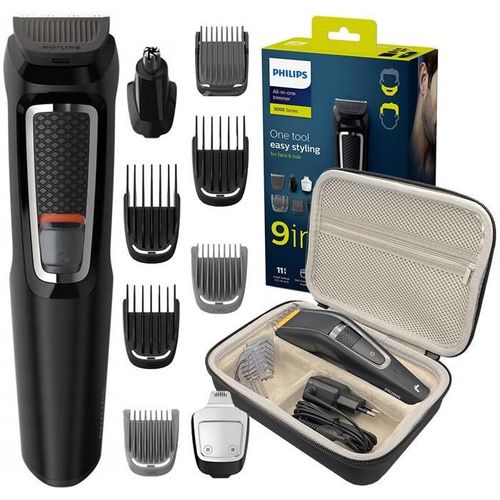 Philips Mg 3740/15 Rasoir Pour Cheveux + Etui Pour Rasoir Noir
