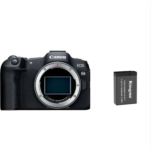 CANON EOS R8 corps+Batterie Kingma 1040mAh (Canon LP-E17)