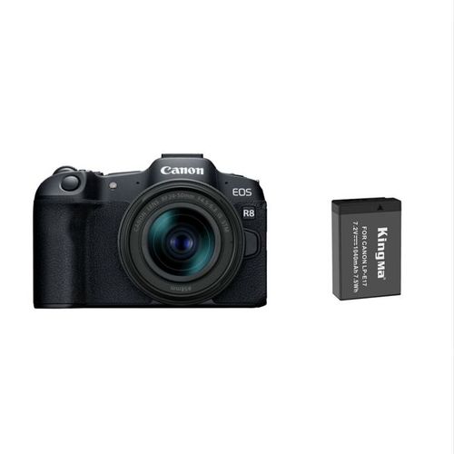 Canon EOS R8 Kit RF 24-50mm IS STM+Batterie Kingma 1040mAh (Canon LP-E17)