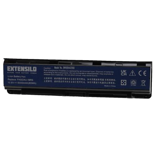 Extensilo Batterie Compatible Avec Toshiba Satellite Pro C845d, C850, C850d, C855, C855d, C870, C870d Ordinateur Portable (6000mah, 10,8v, Li-Ion)