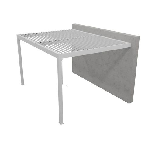 Pergola Sartre Adosse 4x3 Blanc
