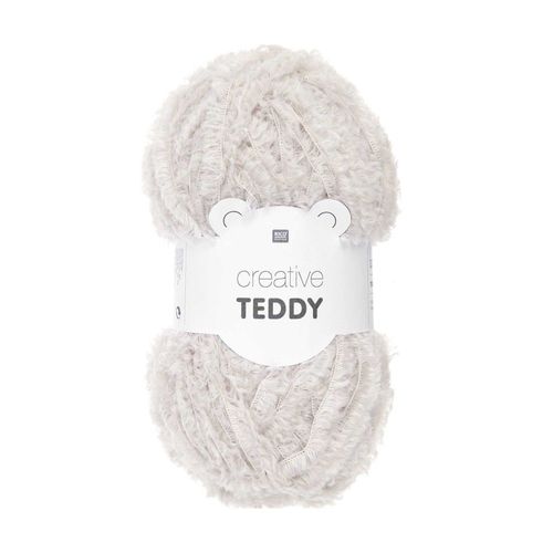 Fil À Tricoter Creative Teddy - 100 Gr - Rico Design 01 Creme