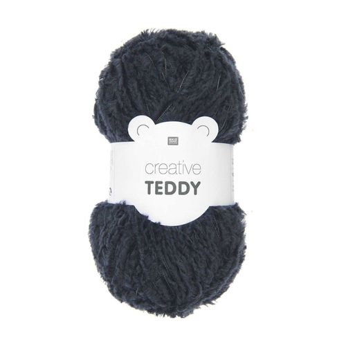 Fil À Tricoter Creative Teddy - 100 Gr - Rico Design 03 Bleu Marine