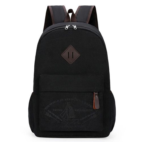 Sac À Dos En Toile Pour Un Usage Quotidien Le Noir