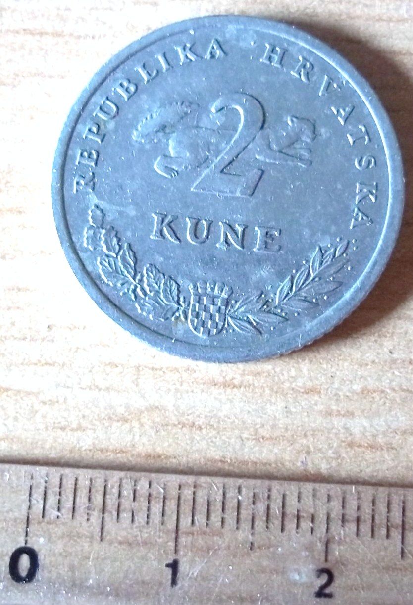 Pièce Monnaie 2 Kune Republika Hrvatska Croatie 1997