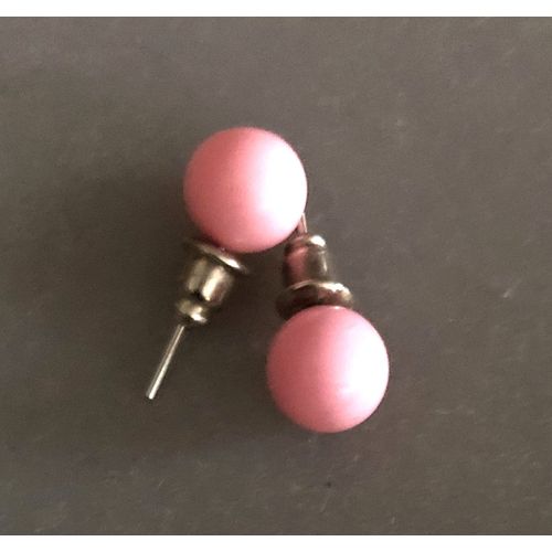 Clous D'oreilles Boules Roses Ø 8 Mm