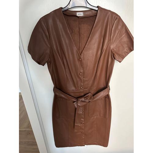 Robe Enduite Marron 