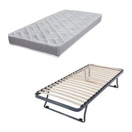 Ebac - Sommier Gigogne + Matelas Morgan 1 Place - Blanc