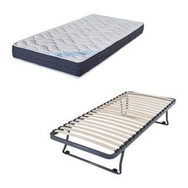 Ebac - Sommier Gigogne + Matelas Melior 1 Place - Blanc