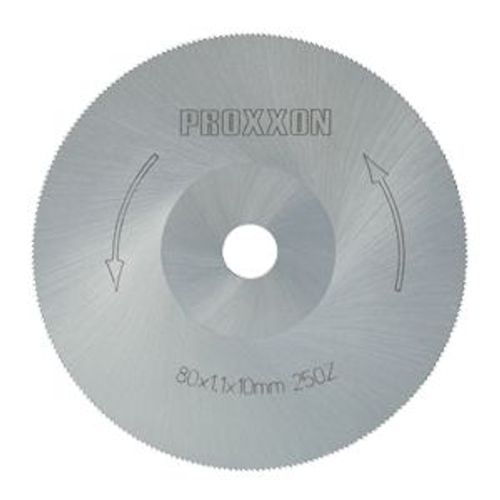 Lame de scie circulaire en acier spécial hautement allié (HSS) Ø 80 mm (trou de 10 mm). Épaisseur 1,1 mm - PROXXOM - 28730