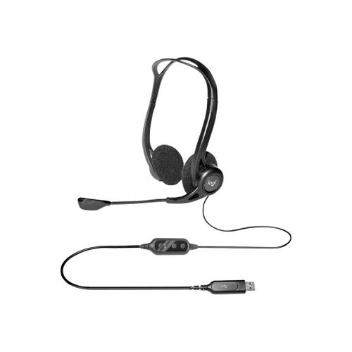 Logitech PC Headset 960 USB - Micro-casque - sur-oreille - filaire