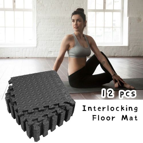 Tapis De Sport En Mousse, 12 Pièces, Tapis D'exercice, Sol De Gymnastique, Carreaux De Sol, Non Toxique, Imperméable, Antidérapant, Intérieur Et Extérieur