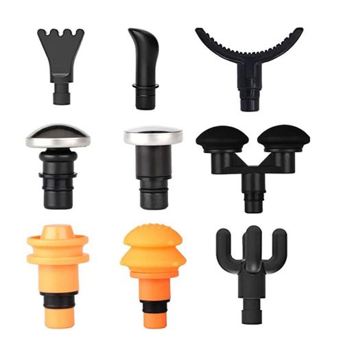 Ensemble De Balles De Massage Eva, Pistolet À Fascia Universel De Remplacement, Accessoires De Tête De Massage, Fitness, Relaxation Du Corps, 9 Pièces