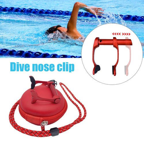 Pince-Nez De Natation, Protection Du Nez, Étanche, Avec Boîte De Protection Et Ficelle Élastique Pour Enfants
