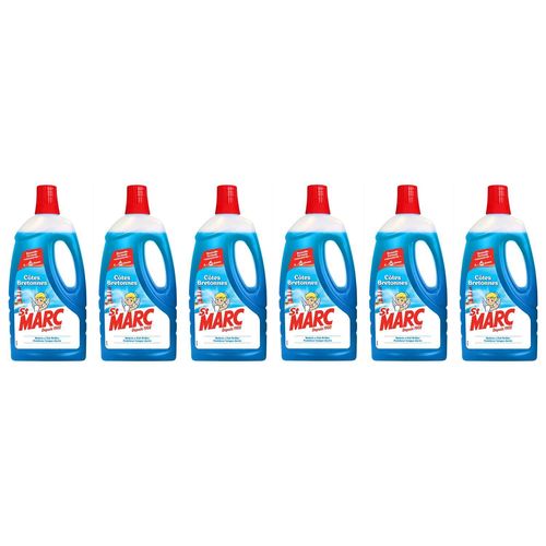 ST MARC Lot de 6 Liquides Multi-Usages Côtes Bretonnes - Nouvelle formule concentrée 1L