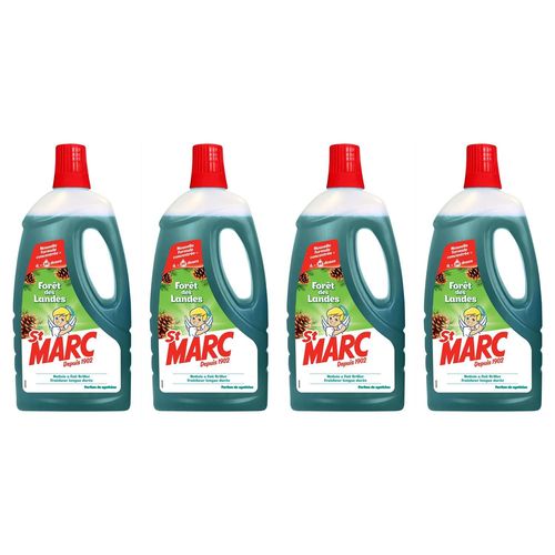 ST MARC Lot de 4 Liquides Multi-Usages Forêt des Landes - Nouvelle formule concentrée 1L