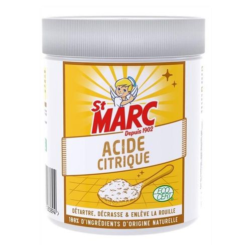 ST MARC Acide Citrique Nettoyant Multi-Usage 100% d'Origine Naturelle 500 g