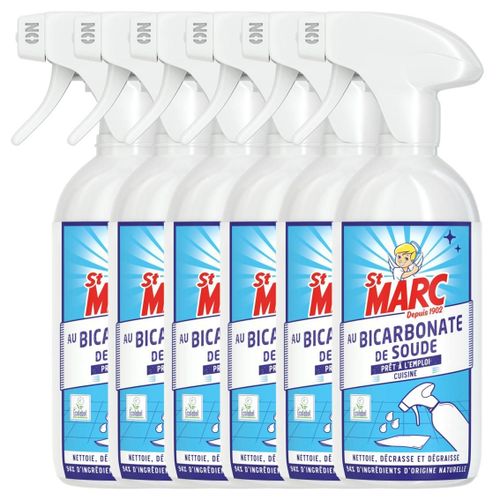 ST MARC Lot de 6 Pistolets prêt à l'emploi au Bicarbonate de Soude 500 ml