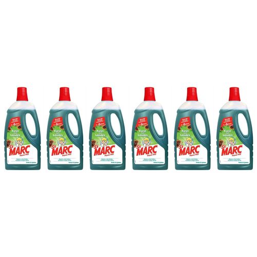 ST MARC Lot de 6 Liquides Multi-Usages Forêt des Landes - Nouvelle formule concentrée 1L