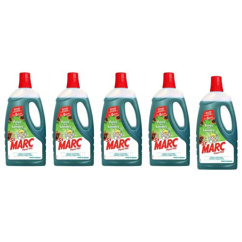 ST MARC Lot de 5 Liquides Multi-Usages Forêt des Landes - Nouvelle formule concentrée 1L
