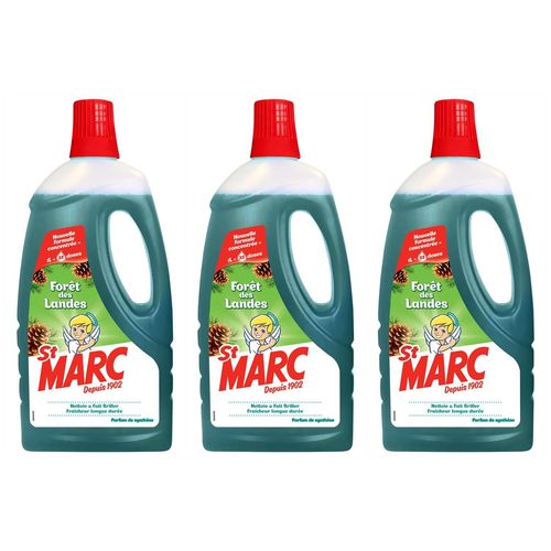 ST MARC Lot de 3 Liquides Multi-Usages Forêt des Landes - Nouvelle formule concentrée 1L