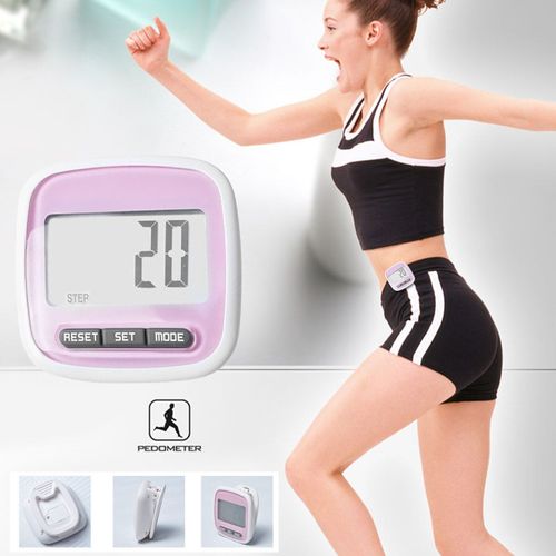 Compteur De Pas, Podomètre De Distance, Calories, Calculatrice De Marche, Grand Écran, Clip Simple