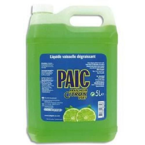 Paic Bidon de liquide vaisselle main 5L citron vert