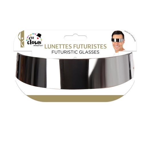Paire De Lunettes Plastique Futuriste Noir Adulte