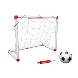 Mini Filet De But De Football Pour Enfants, 106/120cm En Intérieur Et En Extérieur, Ensemble Avec Pompe À Balle, Jouet De Sport Pour Enfants, Taille Officielle
