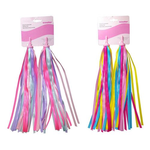 2 Paires De Bandes De Poignée De Vélo Pour Enfants, Banderoles De Ruban, Scooter, Jouet Glands, Guidon De Vélo Pour Enfants Filles Et Garçons