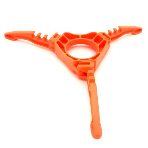 Support De Réservoir De Gaz Pliant Support Stabilisateur En Pc Pour Réchaud À Gaz Stand Trépied De Cartouche Pour Camping En Plein Air(Orange)