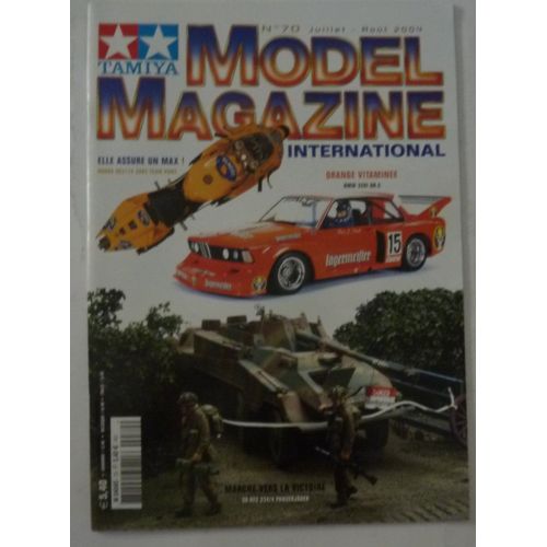 Tamiya Model Magazine 70 Juillet 2004 - Honda Rc211v 2003 Team Pons, Tramway Européen, Mosquito Pr. Mk. Xvi, Bmw 320i Gr5, Sd. Kfz 234/4 Panzerjager, Messerschmitt Bf 109g-4 Trop