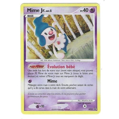 Mime Jr. Dp22 Lv.5 - 40pv - Pokemon Diamant & Perle - Promo Black Star Dp - Holo "Cosmos"