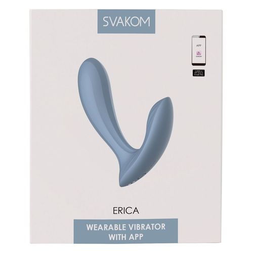 Svakom - Erica Vibromasseur Panty - Bleu Poussiéreux