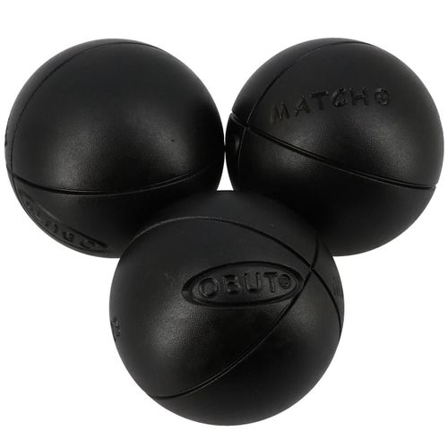 Boules De Pétanque Obut Boules De Pétanque Obut Match Plus 74mm Strie2 Noir 700g