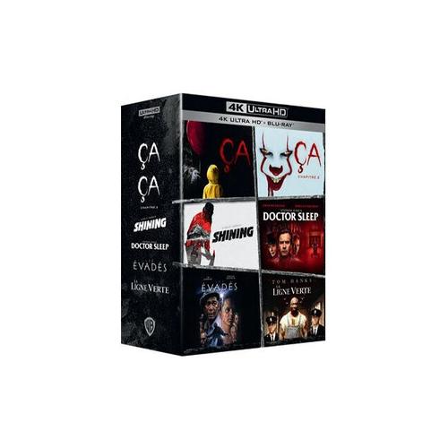 Coffret Stephen King : Ça + Ça - Chapitre 2 + Doctor Sleep + Shining + Les Évadés + La Ligne Verte - 4k Ultra Hd + Blu-Ray