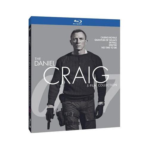 James Bond 007 - La Collection Daniel Craig : Casino Royale + Quantum Of Solace + Skyfall + Spectre + Mourir Peut Attendre - Pack - Blu-Ray