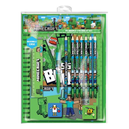 Minecraft Set Papeterie 12 A4 Bumper