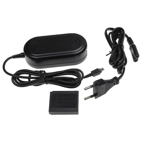 vhbw Alimentation compatible avec Panasonic Lumix DMC-LX7 appareil photo, caméra vidéo - Coupleur DC (remplacement pour Panasonic DMW-DCC7) 2m