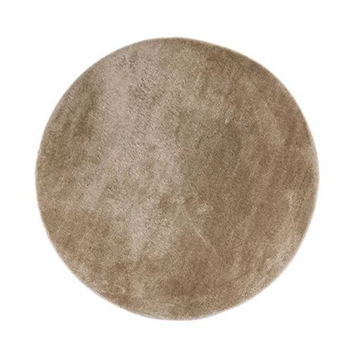 Tapis Rond 150 Cm En Polyester Beige - Konrad