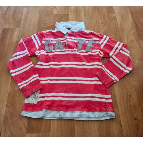 Polo Garçon Zara Kids Rouge À Rayure Taille 8 Ans