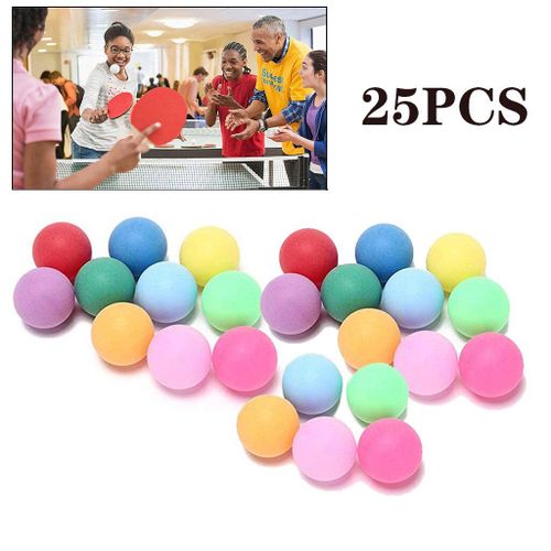 Balles De Golf Colorées De 40mm, 50 Pièces/Paquet, Balles De Tennis De Table Pour Divertissement