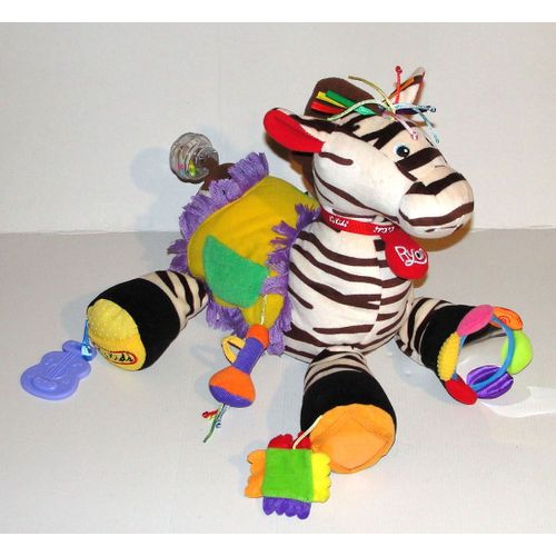 Zebre Ryans Doudou D Activités Grand Modèle Doudou Peluche 38cm